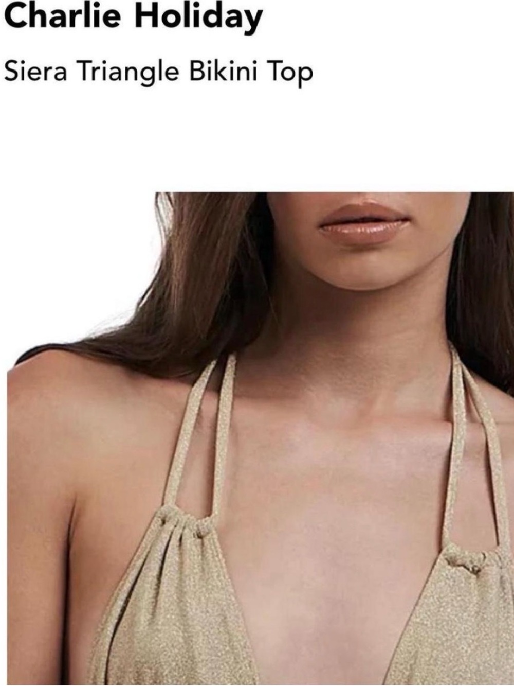 Triangle Bikini Top - Picture 1 of 5